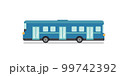Blue bus flat vector.Service car with isolated background 99742392