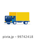 Delivery truck isolated background.Cargo truck vector illustration 99742418