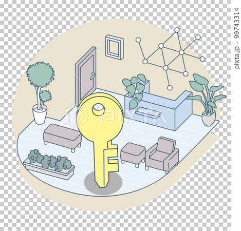 有鑰匙的房間。考慮安全 99743314