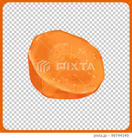 手繪水彩切碎的胡蘿蔔插畫 99744340