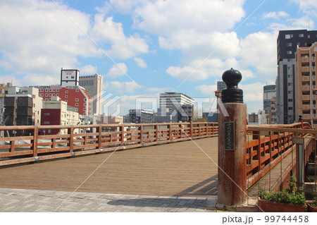 北九州小倉の木造橋 (常盤橋) 99744458