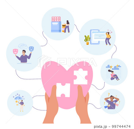 Open Mind Psychotherapy Flat Concept 99744474