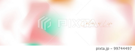 Vector background concept with romantic mesh gradient. Poster, card, banner layout template with fluid gradation.  99744497