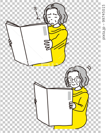 阿姨看報紙 99745015