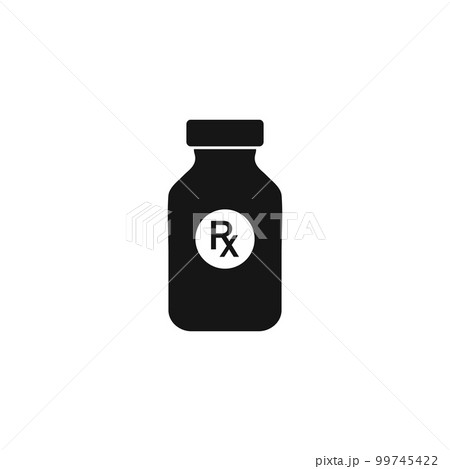 Medical Pill Bottle icon. Editable Vector EPS Symbol Illustration. 99745422