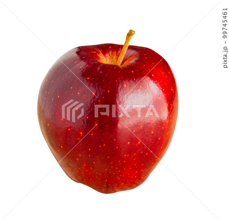 Fresh red apple isolated on white background 99745461
