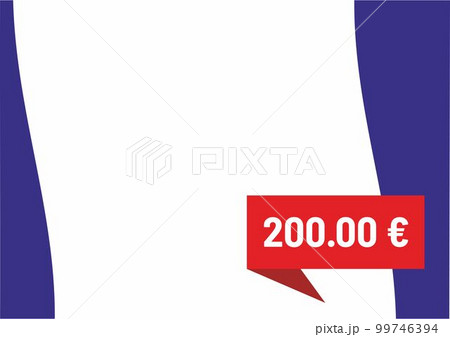 Blue, red and white background color. Frame or boarder. 99746394