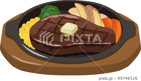 ビーフステーキ 鉄板焼き ビーフステーキ 鉄板焼き 99746526