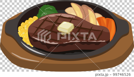 ビーフステーキ 鉄板焼き ビーフステーキ 鉄板焼き 99746526