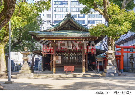 大阪天満宮境内　白米稲荷社　拝殿 99746608