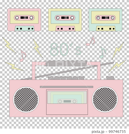 ラジカセのイラスト01 ラジカセのイラスト01 99746735