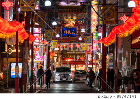 《神奈川県》横浜中華街・夜景 《神奈川県》横浜中華街・夜景 99747141