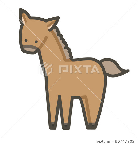 馬の手書きイラスト 99747505