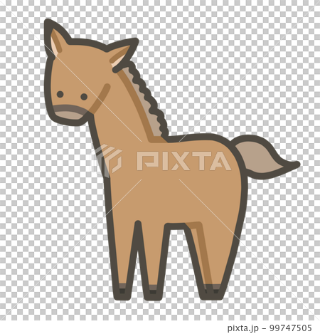 馬的手繪插畫 99747505