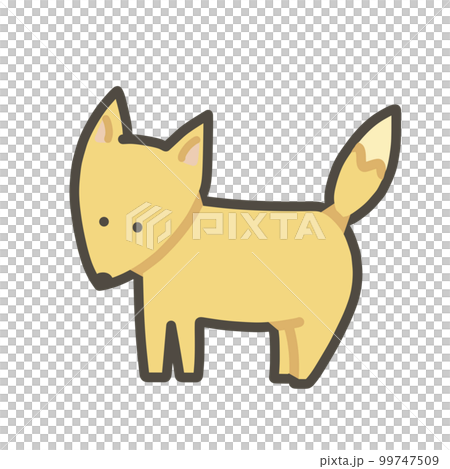 Hand drawn illustration of a fox Hand drawn illustration of a fox 99747509