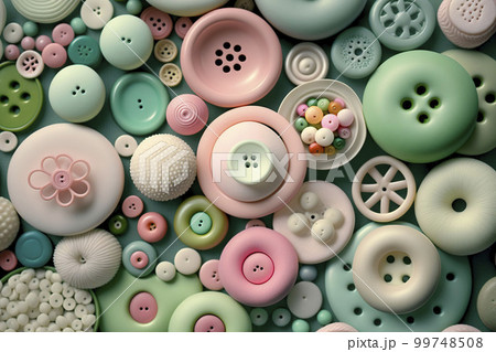 Background from buttons. Generative AI. Background from buttons. Generative AI. 99748508