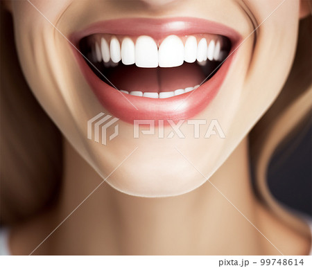 女性　口元　高画質 