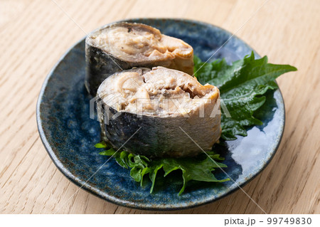 鯖の水煮 サバ缶のイメージ素材 鯖の水煮 サバ缶のイメージ素材 99749830