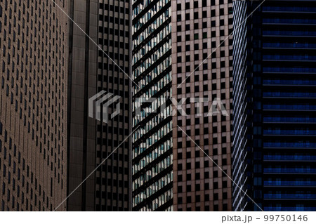 ビル群 ビジネス街 都心 ビル群 ビジネス街 都心 99750146