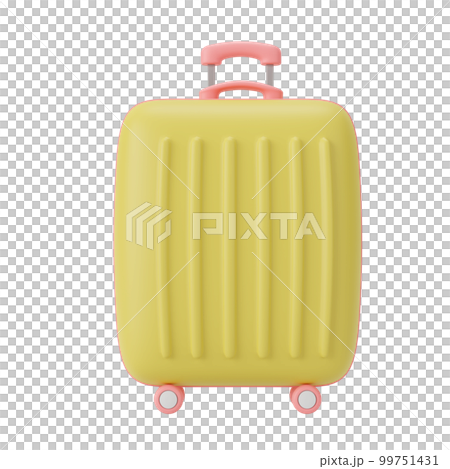 Cute cartoon style colorful pastel suitcase 3d render 99751431