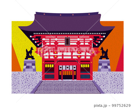 (エンボス)伏見稲荷 京都の人気スポット (エンボス)伏見稲荷 京都の人気スポット 99752629