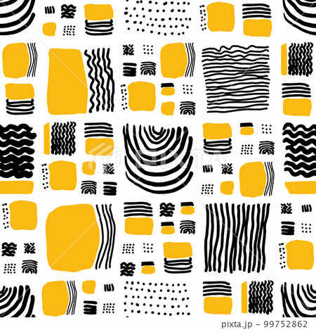 Vector geometric seamless pattern. Universal Repeating abstract background 99752862