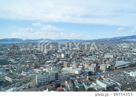 箱館・五稜郭タワーから見た景色 箱館・五稜郭タワーから見た景色 99754353