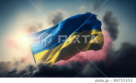 ukranian Ukranian russian war, ai illustrativeのイラスト素材 [99755353] - PIXTA