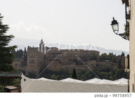 View of the town of Alhambra, Granada, Spain View of the town of Alhambra, Granada, Spain 99758957