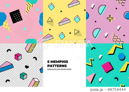 Memphis Background Set Memphis Background Set 99759444