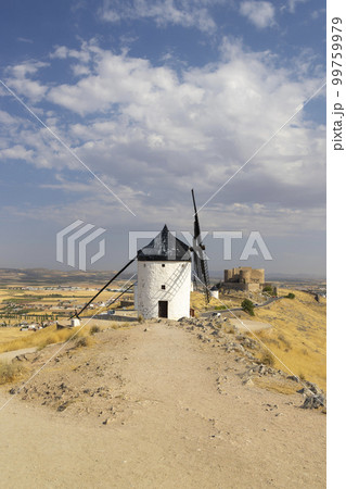 windmills and castle of Consuegra, Castilla La Mancha, Spain 99759979