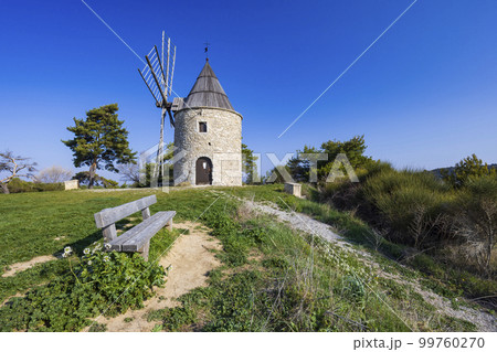 Montfuron Windmill (Moulin Saint-Elzear de Montfuron) in Provence, Alpes-de-Haute-Provence, France Montfuron Windmill (Moulin Saint-Elzear de Montfuron) in Provence, Alpes-de-Haute-Provence, France 99760270