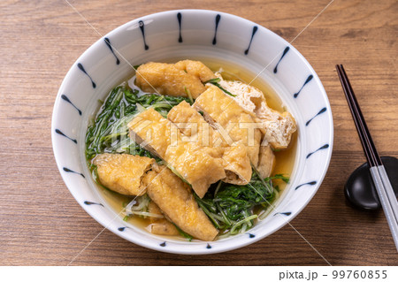 水菜と油揚げの煮びたし 水菜と油揚げの煮びたし 99760855