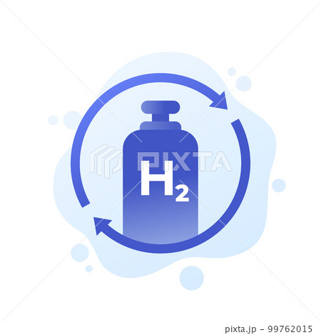 hydrogen gas tank refill vector illustration 99762015
