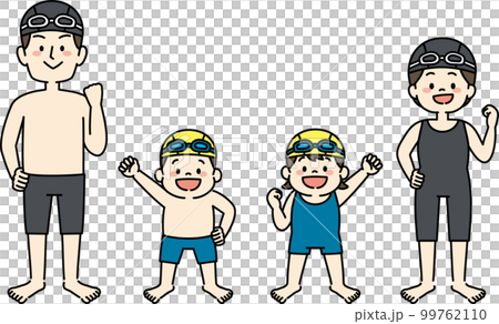 Swimming swimming school child coach illustration 99762110
