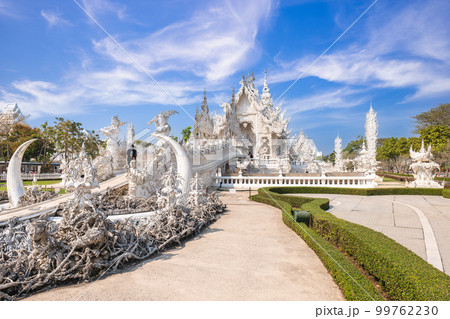 Wat Rong Khun, the white temple in chiang rai, thailand Wat Rong Khun, the white temple in chiang rai, thailand 99762230
