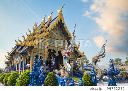 Wat Rong Suea Ten, the blue temple in chiang rai, thailand 99762232