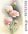 Watercolor painting of carnations Mothers Day 99763306