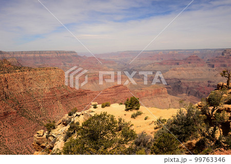 Hazy Blue Sky Grand Canyon Arizona 99763346