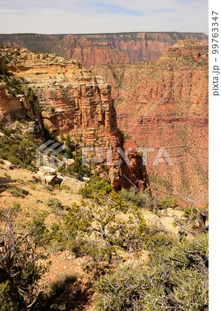 Hazy Blue Sky Grand Canyon Arizona 99763347