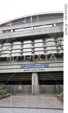 大相撲春場所が例年開催されている「エディオンアリーナ大阪」（大阪府立体育会館） 99763485