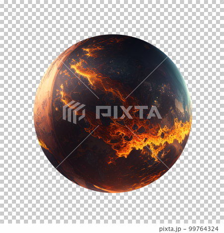 Imagery of imaginary planets for your cosmic image. Ai generated. 99764324