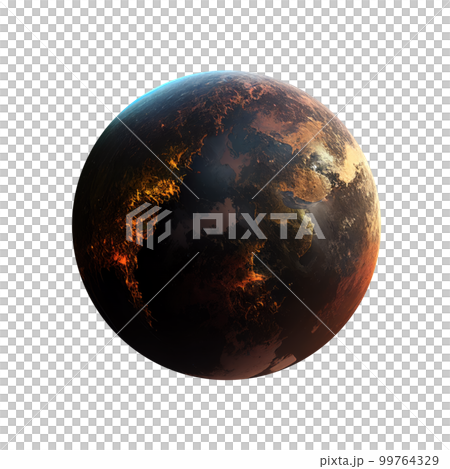 Imagery of imaginary planets for your cosmic image. Ai generated. 99764329