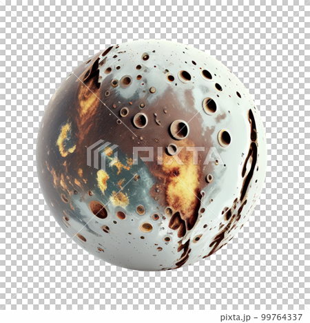 Imagery of imaginary planets for your cosmic image. Ai generated. 99764337