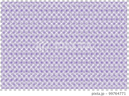 Small hemp leaf pattern with dots Japanese pattern purple 99764771