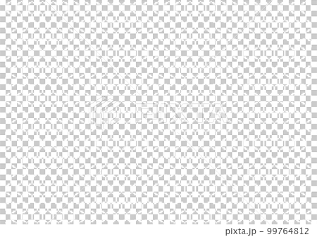 ドットで小さい亀甲柄のパターン日本文様　白色 99764812