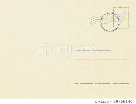 Vintage postcard template. Travel post card back 99766140