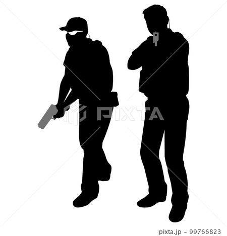 銃を構える男性 銃を構える男性 99766823