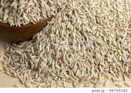 Unprocessed healthy dark rice, close up Unprocessed healthy dark rice, close up 99769282