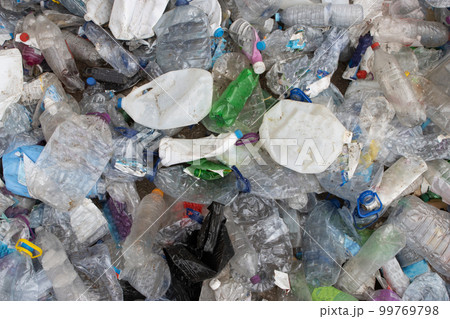Landfill full of plastic garbage - the problem of environmental pollution 99769798